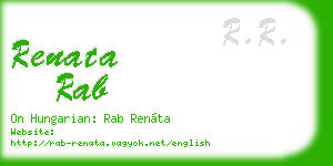 renata rab business card